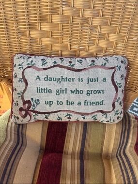 Tapestry Pillow for Moms or Daughters Cute Quote